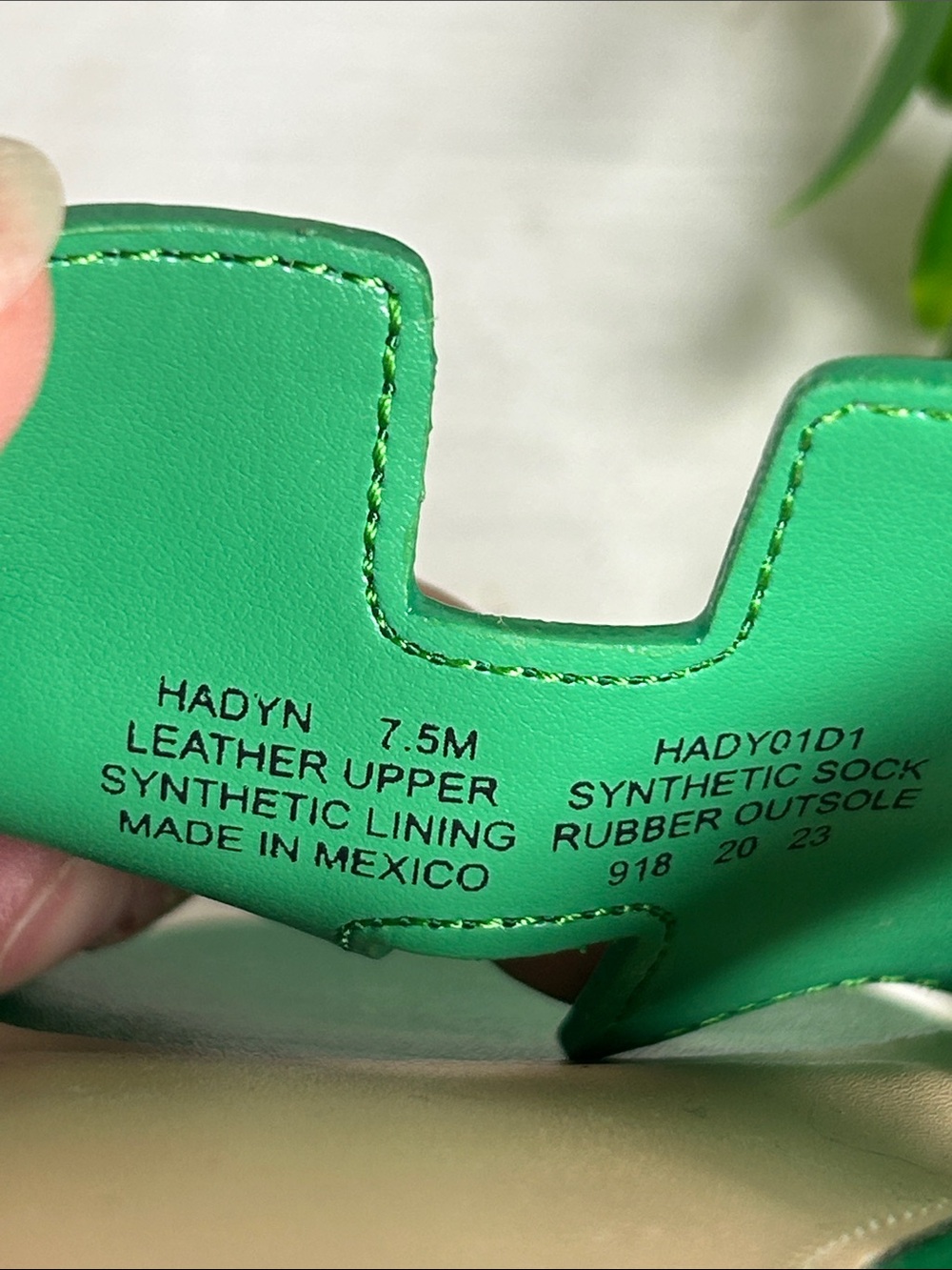 🆕Steven New York HADYN Green Leather Slide In Mules Flat Sandal NWTBoxed - Picture 10 of 16